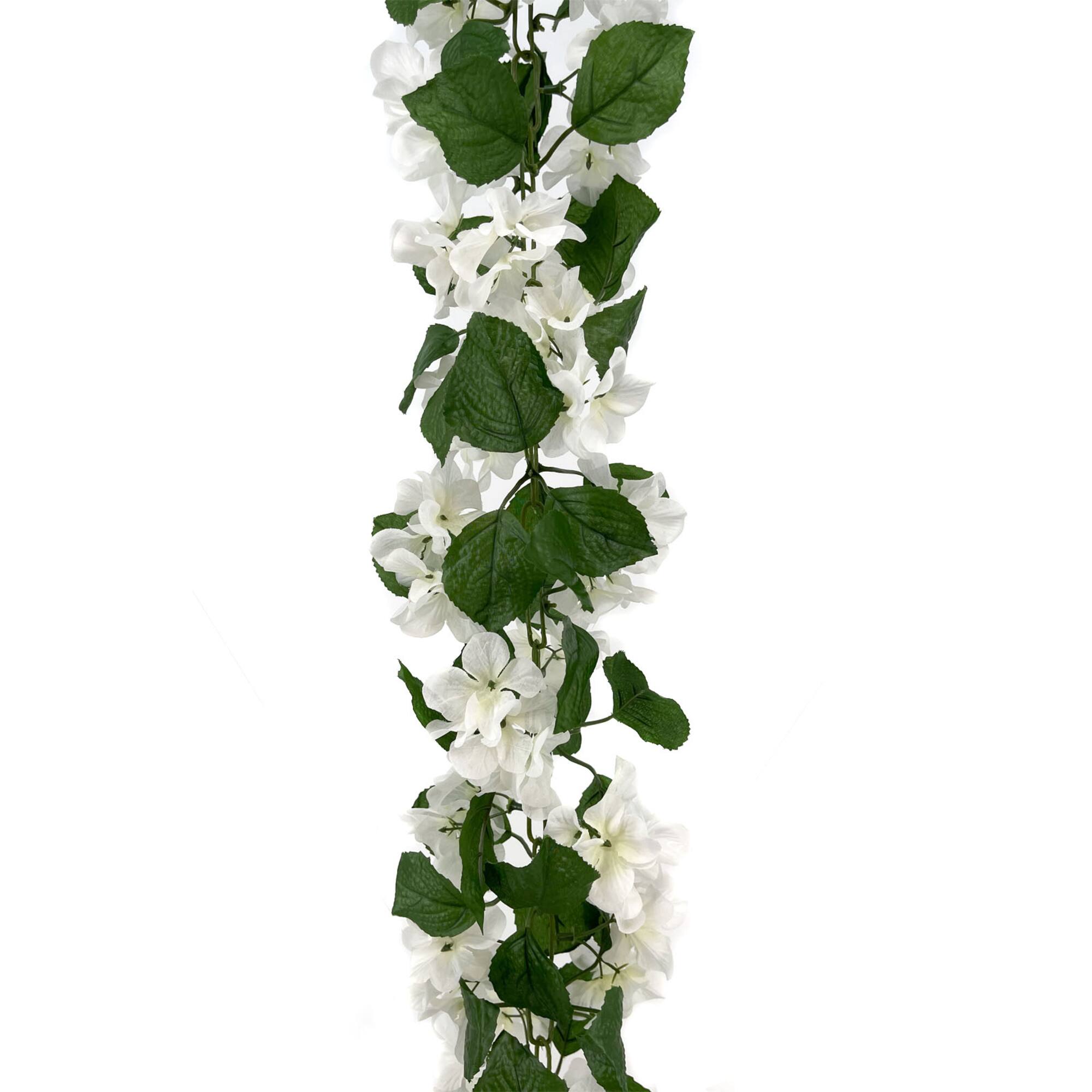 8 Pack: 6ft. White Hydrangea Chain Garland by Ashland®
